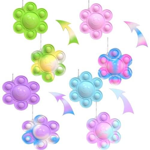 Flip octopus pops bubble its simple dimple fidget toy anxiety sensory anti stress relief for autism adhd children women men kids