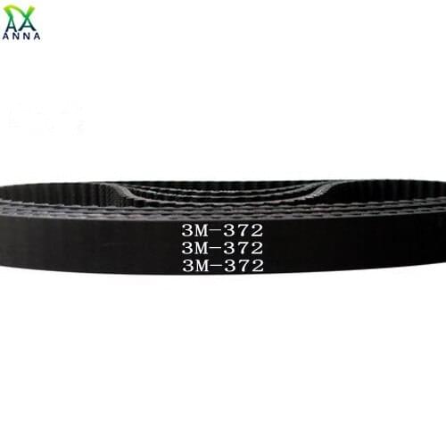 HTD 3M Timing belt C= 372 375 381 width 6/9/10/12/15mm Teeth 124 125 127 HTD3M synchronous 372-3M 375-3M 381-3M