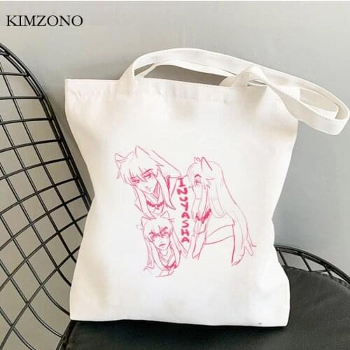 Inuyasha shopping bag bolsa shopper shopping grocery bag boodschappentas ecobag fabric cloth sacolas