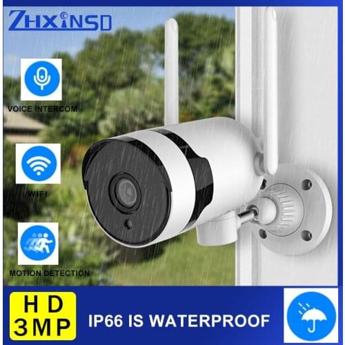 ZHUHUIFEI 3MP Security Protection Waterproof Wifi Security Camera P2P NVR CCTV PTZ Network Camera Outdoor Video Surveillance