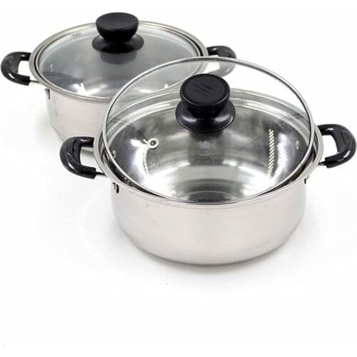 Quality stainless steel soup pot non stick cookware set pans pots saucepan cooking casserole non magnetic pot brew kettle 1pot