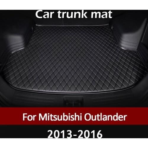MIDOON Car trunk mat for Mitsubishi outlander FIVE SEAT 2013 - 2015 2016 2017 2018 cargo liner carpet interior accessories cover