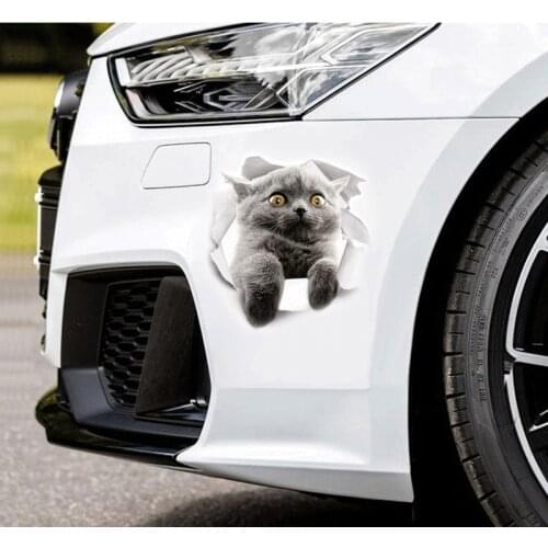 3d Stickers Animal Stickers Christmas on The Toilet Seat for Refrigerator Cute Cats Wall Stickers Window Bathroom Decor Decals