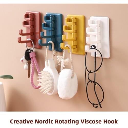 New Self Adhesive Wall Hook Door Key Organizer Hanger Holder Sticky Hanging Hooks For Bathroom Kitchen Storage Holder Tool Decor