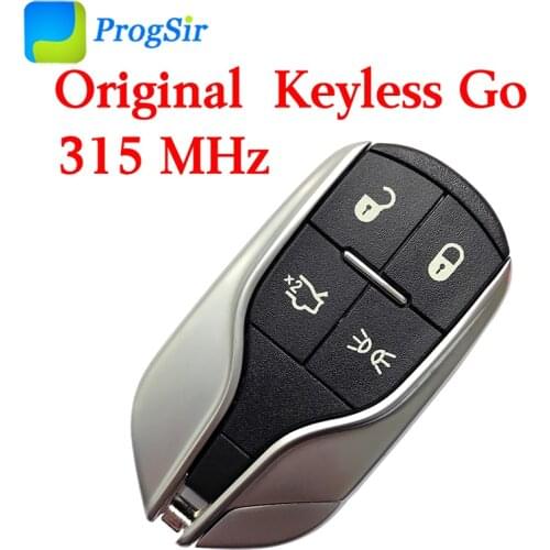 Genuine Original 4 Button 315 MHz Smart Proximity Key for Maserati With PCF7953 Hitag2 ID46 Chip