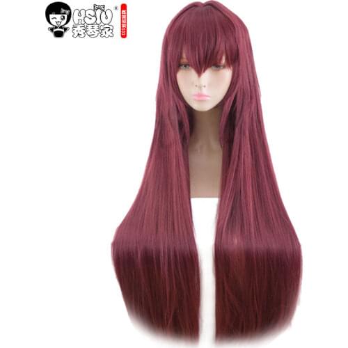 HSIU NEW High quality Scathach Cosplay Wig Fate/Grand Order Costume Play Wigs Halloween Costumes Hair free shipping
