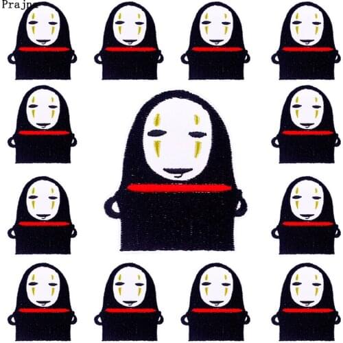 Prajna 10 PCS Spirited Away Patch Cartoon Anime Embroidered Patches For Clothing Cute Caroon Applique Patches On Clothes Badges