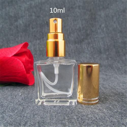 10ml Mini Refillable Sample Perfume Transparent glass bottle Travel Spray Empty bottle F670