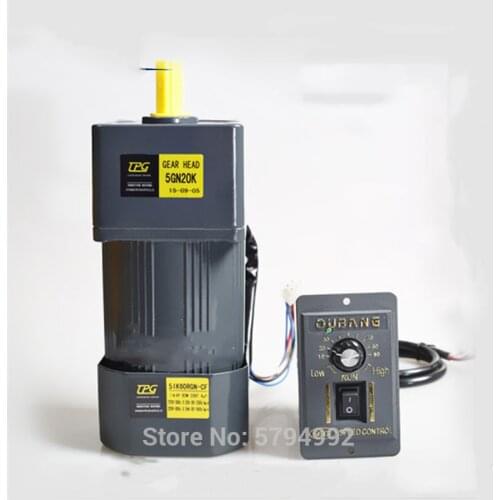 120W 220V AC Gear Speed Motor / Geared Motor 5IK120RGN-CF Motor + Speed Governor