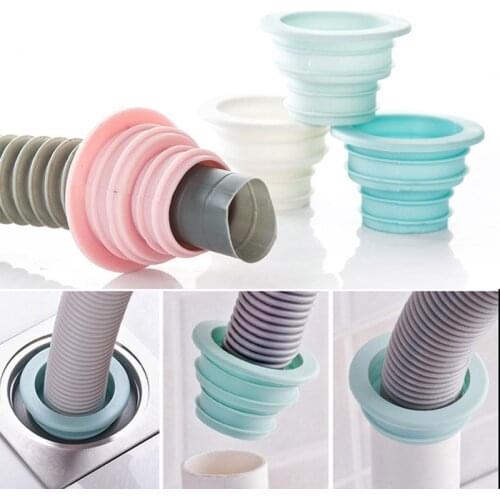 Silicone Pipe Deodorant Sealing Ring Washing Machine Kitchen Pool Sewer Floor Drain Insect Proof Sealing Plug Bathroom Stopper
