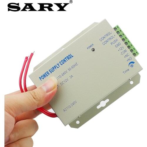 DC12V/3A Access Control Power Supply Transformer Access Control System Dedicated Power Supply AC110~240V Input Adjustable Delay