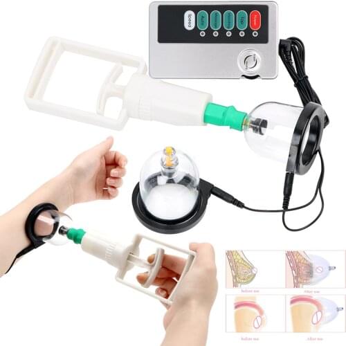 BDSM Electric Shock Nipples Sucker Vacuum Twist Pump Nipples Clitoris Stimulator Body Massager Breast Enhancer Sex Toy For Woman