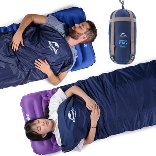 190 * 75cm Outdoor Multifunctional Camping Sleeping Bag Travel Hiking Ultra-light Envelope Hooded Sleeping Bed Lazy Bag