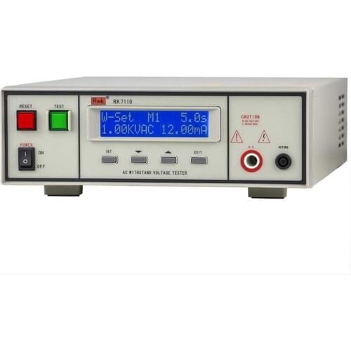 High Performance RK7110 Programmable Withstand Voltage Tester Programmable AC Voltage Tester Voltage Adjustable 0-5KV 0.1-12mA