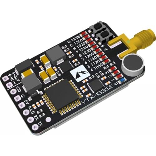 MATEK VTX-1G3SE 1.2GHz 1.3GHz 9CH 0.1mW 25mW 200mW 800mW Video Transmitter VTX 6-36V for RC Airplane FPV Long Range DIY Parts