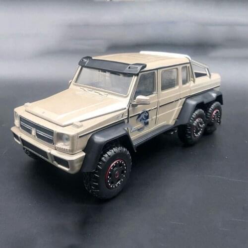WELLY 1/24Scale Jada Benz G63 AMG Jurassic Park Off-road Vehicle Dump Truck Alloy Car Model Collectible Souvenir Gift HotToys