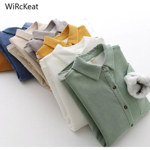 Женские вельветовые рубашки WiRcKeat China At AliExpress