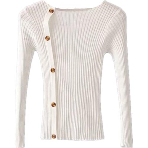ZG1447 2020 spring autumn new women fashion slim Round collar pullover long-sleeved sweater cheap wholesale