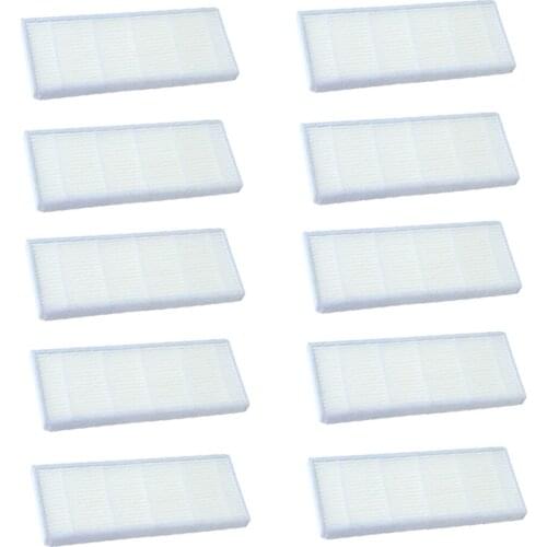 10pcs HEPA Filters Replacement Cleaning Filters for Conga 1290 1390 Robotic Vacuum Cleaner Accessories