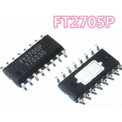 10PCS/LOT FT2705P FT2705 SOP-16 2*10W power amplifier chip dual-channel anti-breaking sound New original Free shipping