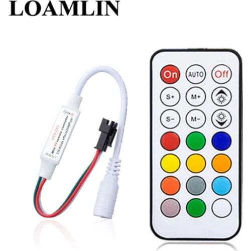 21-Key RF Controller Magic RGB LED Controller With Remote Control Mini Smd For WS2812B WS2811 LED Strip