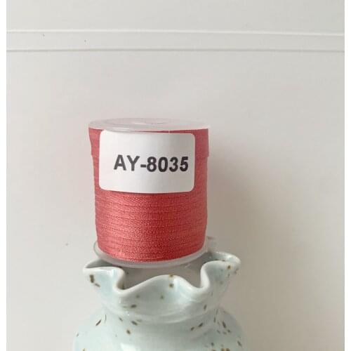 AY-8035 A Roll Wholesale 2mm-36mm 100% Pure Silk Embroidery Ribbons Handcraft Supply Double Faced Thin Taffeta Silk Ribbon