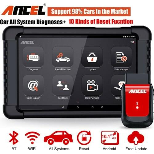 Ancel X6 OBD2 Auomotive Scanner Full System Car Diagnosis ABS Bleeding Injector Coding Battery Professional OBD2 Diagnosis Tools