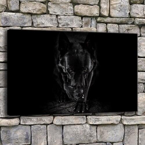 DIY 5D full square diamond embroidery German Shepherd Dog diamond mosaic diamond painting black dog home decoration gift HR5467