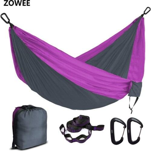 2 Person Parachute Hammock Portable Army Survival Hammocks Travel Hamaca Hamak Nylon Hamaca Hamak Camping Hamac Ramac