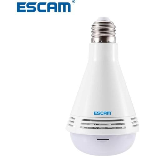 ESCAM QP137 IP Camera WiFi 2MP HD 1080P 360 Degree Panoramic Bluetooth Speaker Bulb Security Camera