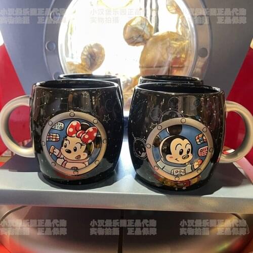 Disney astronaut Mickey Minnie coffee mug drinking ceramic mug