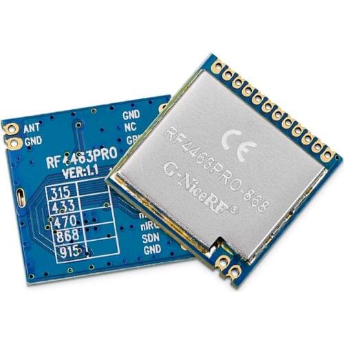 10PCS RF4463PRO-868 + SW868-TH13 | 20dBm FSK Front-end SI4463 Wireless RF Module Kit for Second Development