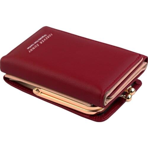 Wallet Women 2019 Lady Short Women Wallets Crown Decorated Mini Money Purses Small Fold PU Leather Female Coin Purse Card Holder