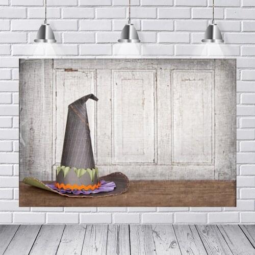 Laeacco Halloween Background For Photography Witch Magic Hat Photo Backdrops Children Birthday Party Photozone For Photo Studio
