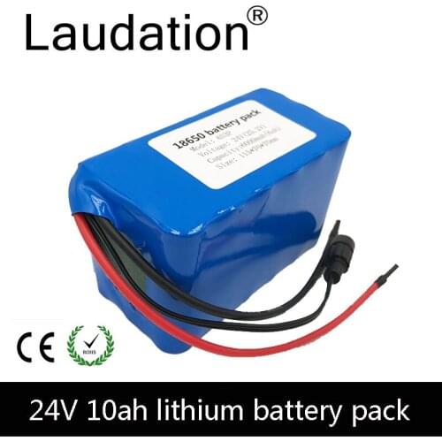 Laudation 24V 10ah Battery Pack 25.2V 9.6Ah 18650 9600mAh 6S 3P For GPS Navigator/Camera/Golf Car/Electric Bike/LED/Light
