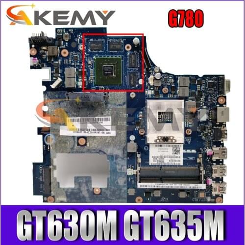 Akemy QIWG7 LA-7983P For Lenovo G780 Laptop Motherboard PGA989 HM77 DDR3 GPU GT630M GT635M 100% Test
