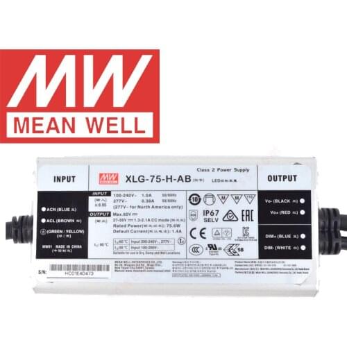 Mean Well XLG-75-H-AB IP67 Metal Case Street/Skyscraper lighting meanwell 3 in 1 dimming 75W Constant Power Mode LED Driver