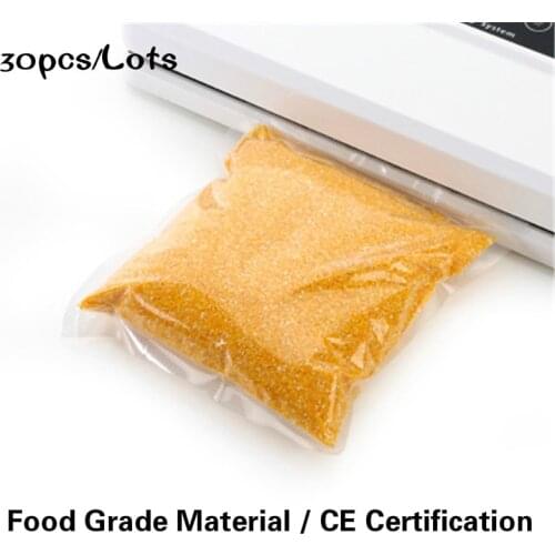 30pcs Netting Food Grade Material Vacuum Storage Bag Vacuum Special Heat Sealing Bag Single