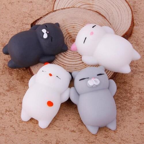 Cartoon Animal Mochi Cat Seal Healing Toy Soft Squeeze Abreact Fun Gift Squeeze Decompression Stress Relief Hand Fidget Toys
