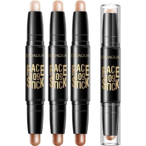 New Eyebrow Pen + Foundation Base Contour Makeup Face Concealer Pencil Double-end Make Up Waterproof d1