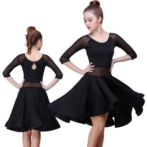 New Latin Dance Dress Training Adult Women Summer Ballroom Tango Salsa Costume for Rumba