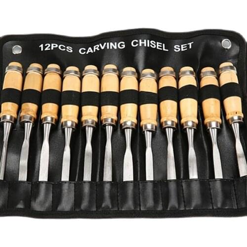 12pcs Wood Carving Knife Carpentry Engraving Pen Hand Wood Cutters Chisel Knife Sculpture Woodworking Tools Woodcut Knife