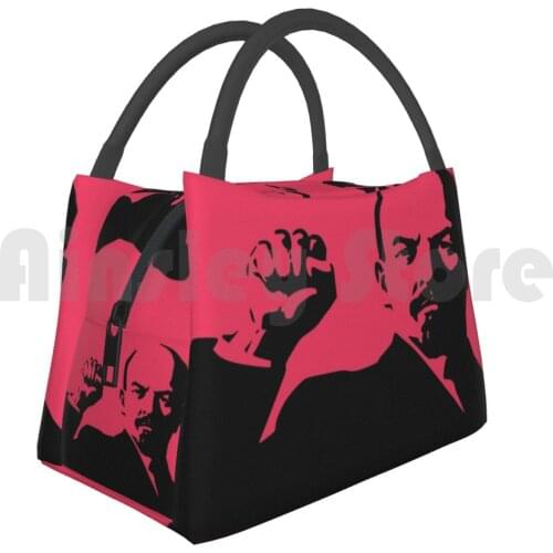 Portable Insulation Bag Lenin Trotsky Lenin Communism Communist Revolution Stalin Russia Russian 1917 Marx Pop