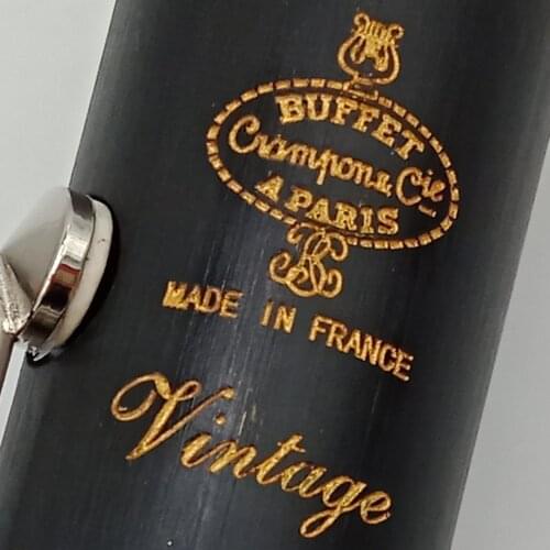 Professional Bb Clarinet VINTAGE Ebony Clarinets Ebony Wood Silver Plating Key Musical Instruments Case Mouthpiece Reeds