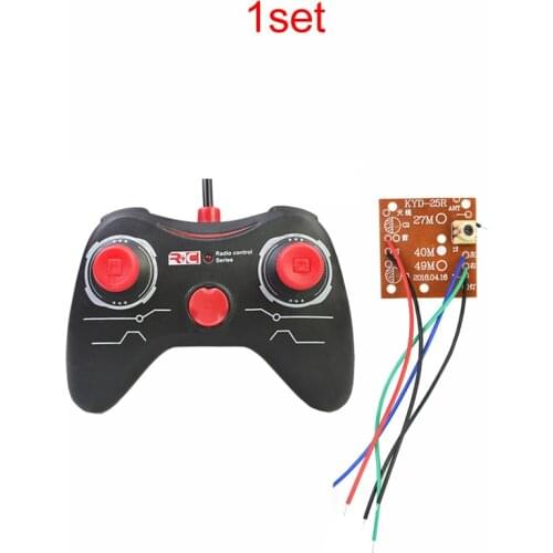 1set Universal 27MHz F/B/L/R 4CH Radio Control Kits Transmitter Receiver RC Toy Vehicle Car Gift For DIY Boys Remote Control Car