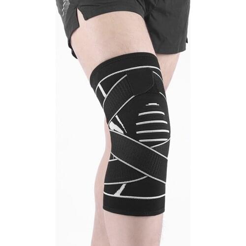 Outdoor Sports Knee Pad Elastic Bandage Pressurized Kneepad Protection Professional Men Women Running Fitness Trainning Strap