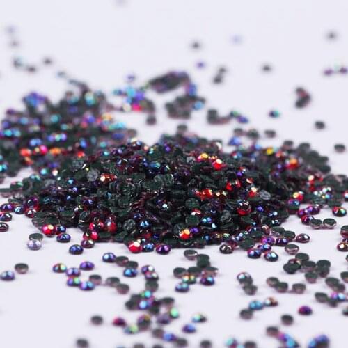 Top Gillter SS6 1440pcs Crystal AB gold 3D Non Hot Fix FlatBack Strass Sewing & Fabric Garment Rhinestone Nail Art Stone