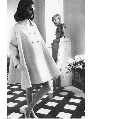 Autumn Winter New Women Woolen Coat Slim Temperament Large Size Long Woolen Coat Double-breasted Blended Woolen Coat