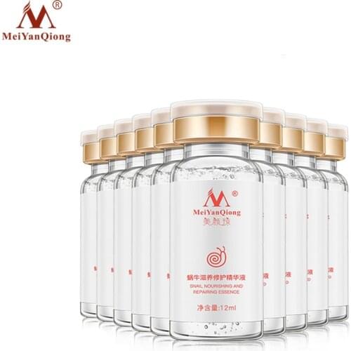 Snail liquid contains plant essence hyaluronic acid anti-aging whitening skin lifting skin moisturizing essence 12 ml 10pcs/lot