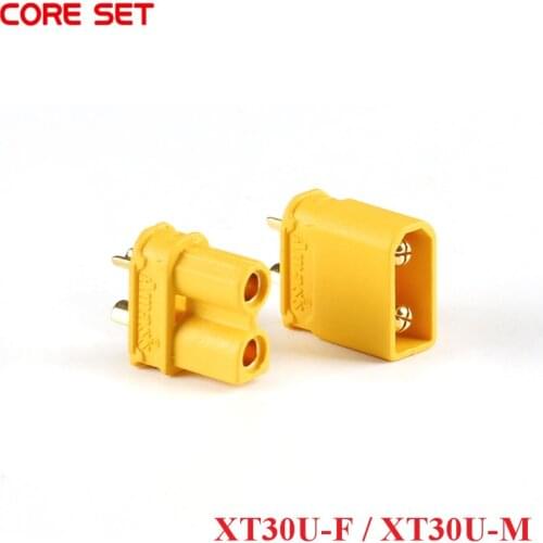 10pcs/5sets AMASS XT30U Male Female Bullet Connector Wire Plug XT30U-F / XT30U-M For RC FPV Lipo Battery RC Quadcopter